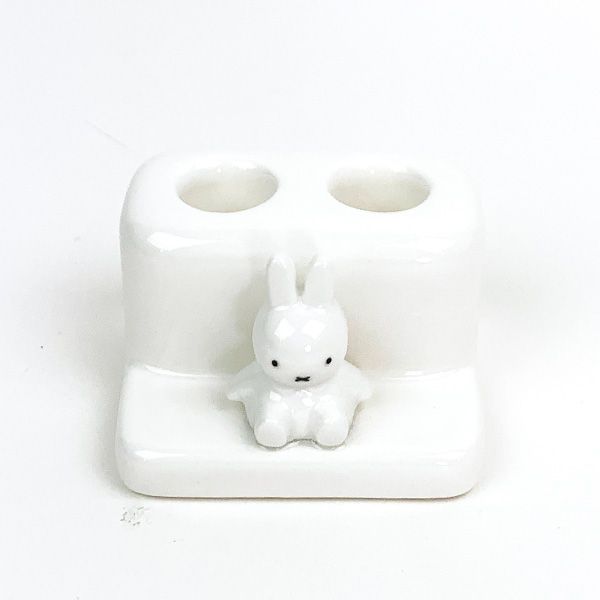 ミッフィー miffy 歯ブラシスタンド（ダブル） ホワイト 歯ブラシ立て インテリアのサムネイル