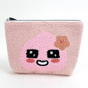 カカオフレンズ KAKAO FRIENDS アピーチ サガラポーチ サガラ刺繍 小物入れ 学校 オフィス ピンク