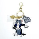 トムとジェリー Piano Concertチャーム (トム) グレー ラバーキーホルダー TOM and JERRY