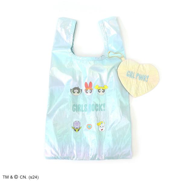 パワーパフガールズ オーロラマルシェバッグ（ブルー） エコバッグ パワパフ Powerpuff Girls アコモデのサムネイル