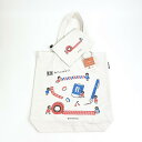 OldResta(オールドリスタ)×FURUKAWASHIKO わたしびよりこびと ビッグトートバッグ ポーチ付き 文房具