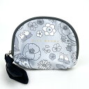 ミッフィー miffy ティッシュポーチ グレー 小物入れ ガーデンサテンシリーズ(4)