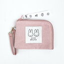 ミッフィー miffy デイリーポーチ (ピンク) なかよしワッペンシリーズ 定期入れ