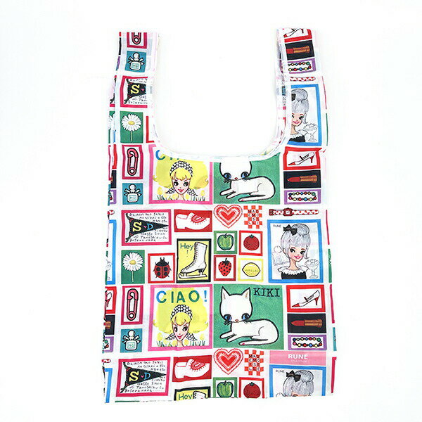 内藤ルネ エコバッグ L CIAO 折りたたみバッグ 買い物袋 マルシェバッグのサムネイル