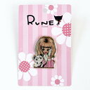 内藤ルネ ピンズ ルネガールパンダ バッジ アクセサリー