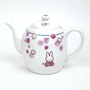 ミッフィー miffy ほのかシリーズ ポット 茶漉し付き(花) ティーポット 食器 日本製 送料込み(3)