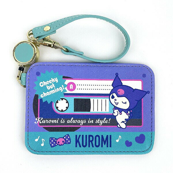 サンリオ クロミ ヴィンテージレトロ リール付きパスケース 通勤通学 ICカードケース 定期入れのサムネイル