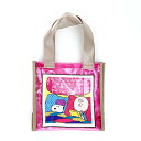 スヌーピー ビビットカラー クリアミニトートバッグ (ピンク) SNOOPY