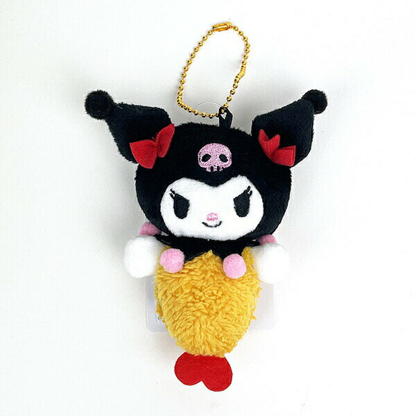 サンリオ クロミ エビフライ マスコット ぬいぐるみ ボールチェーン ブラックのサムネイル