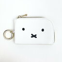 ミッフィー miffy リール付きスマートキーポーチ ホワイト キーケース 定期入れ 通勤通学
