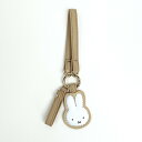 ミッフィー miffy PUスマートキーホルダー ミッフィーフェイス ベージュ
