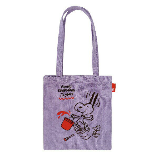 スヌーピー ミニトートバッグ ラベンダー SNOOPYのサムネイル