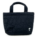 スヌーピー ROOTOTE キルティングランチトートバッグ(ブラック) SNOOPY 送料込み