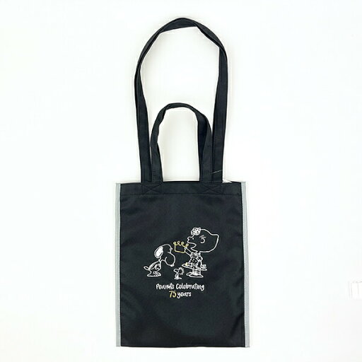 スヌーピー PEANUTS 75th 2way刺繍ショッピングバッグ (A) SNOOPY スヌーピー PEANUTS 75th 2way刺繍ショッピングバッグ (A) SNOOPY