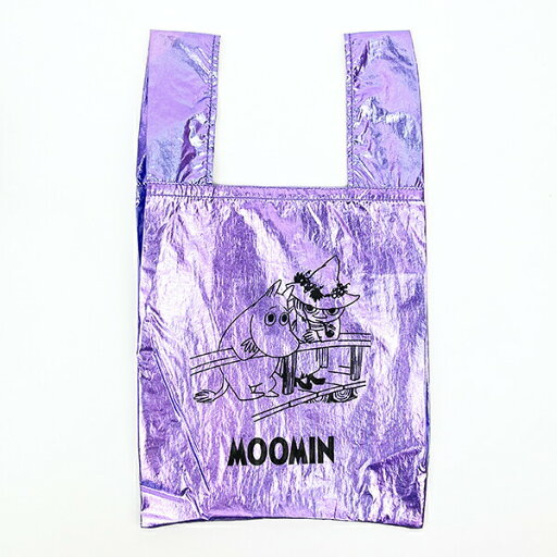 MOOMIN ムーミン シャイニーエコバッグ ムーミン&スナフキン 折りたたみバッグ マルシェバッグ MOOMIN ムーミン シャイニーエコバッグ ムーミン&スナフキン 折りたたみバッグ マルシェバッグ