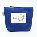 ミッフィー miffy BIGワッペンポーチ ネイビー