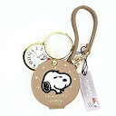 スヌーピー ルーペ付きハンドウォッチ ベージュ 時計 SNOOPY 送料込み