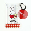 miffy ミッフィー クリアマルチケースS レッド ギンガムシリーズ 小物入れ ポーチ