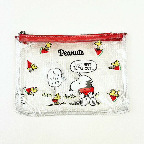 SNOOPY スヌーピー PVCポーチS スイカ 小物入れ 化粧品入れ コインケースのサムネイル