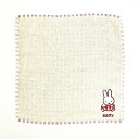 ミッフィー miffy ワッペンタオルハンカチ (レッド) ギンガムシリーズ