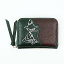 ムーミン スナフキン 本革カードポーチ カードケース 小銭入れ MOOMIN 送料込み