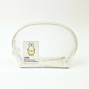 ミッフィー miffy シェル型ポーチ ホワイト フラワーシリーズ