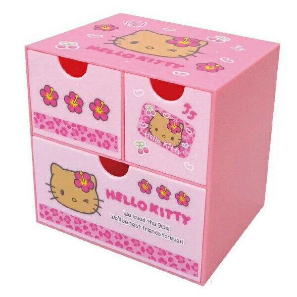 サンリオ ハローキティ キャラチェスト ピンク 収納 小物入れ 日焼けキティ ギャルのサムネイル