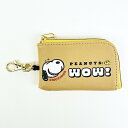 スヌーピー フェイス リール付きマルチケース パスケース 定期入れ SNOOPY
