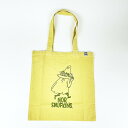 ムーミン スナフキン 後染めフラットトートバッグ(マスタード) MOOMIN 送料込み