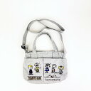 スヌーピー バケツ型2WAYミニトートバッグ ライトグレー ショルダーバッグ ROOTOTE ルートート コラボ SNOOPY 送料込み