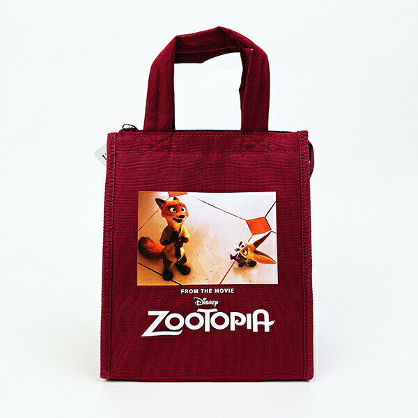 ディズニー ズートピア ランチバッグスクエア(M) レッド Disney