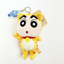 クレヨンしんちゃん ねこ なりきりアニマル刺繍チャームつきぬいぐるみキーリング ぬいぐるみ