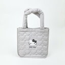 サンリオ ハローキティ モノトーン トートバッグ ライトグレー ランチ Sanrio