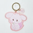 mikko illustrations ミッコ キャミー アクリル染色キーホルダー (ピンク)