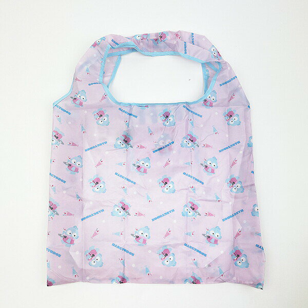 サンリオ ハンギョドン ポケット付きエコバッグ かばん お買い物 ピンク