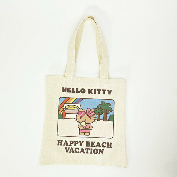 サンリオ ハローキティ 日焼け キティ A4トートバッグ アイボリー Sanrioのサムネイル