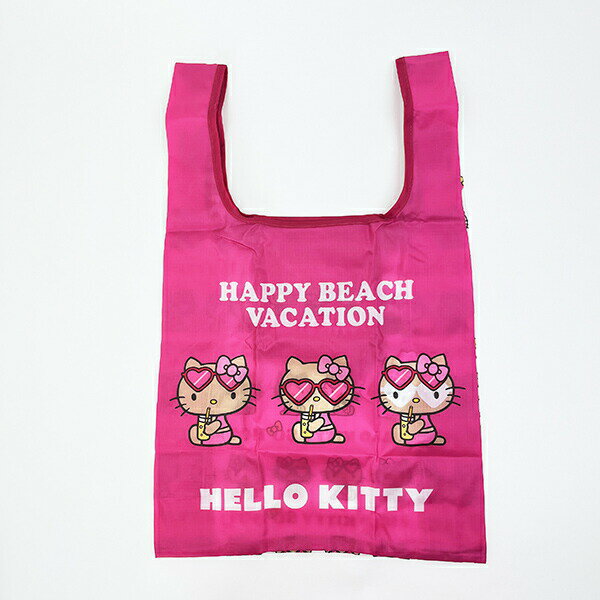 サンリオ ハローキティ 日焼け キティ エコバッグ(M) ピンク Sanrioのサムネイル