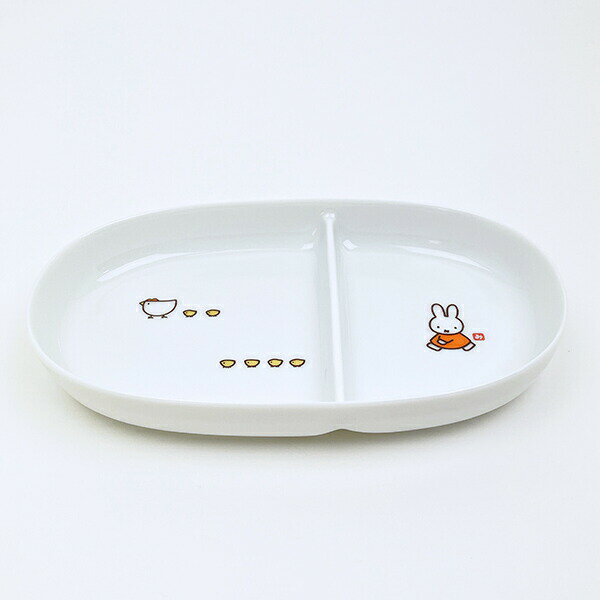 ミッフィー miffy イングレーズ(こっこ親子) 楕円ランチプレート 食器 ベビー キッズ 日本製