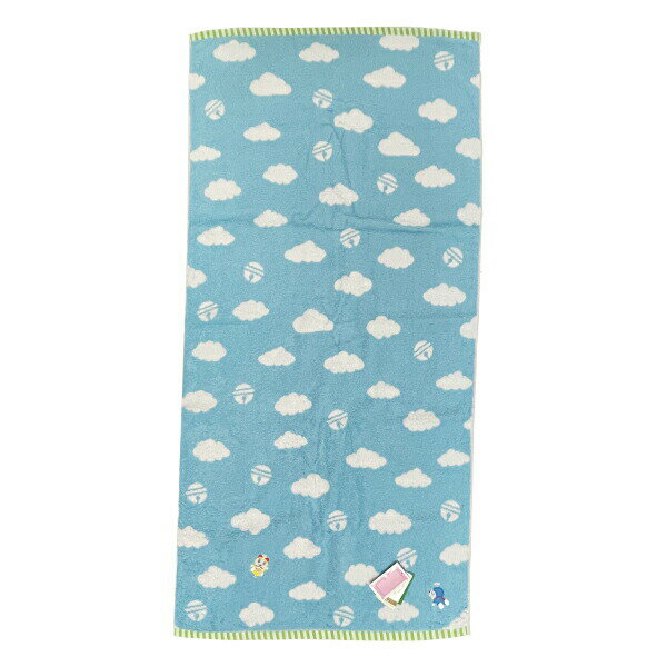 ドラえもん 雲 バスタオル (ブルー)