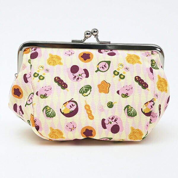 星のカービィ ふわふ和コレクション カービィともぐもぐ和菓子 ちりめんがま口ポーチ 送料込み