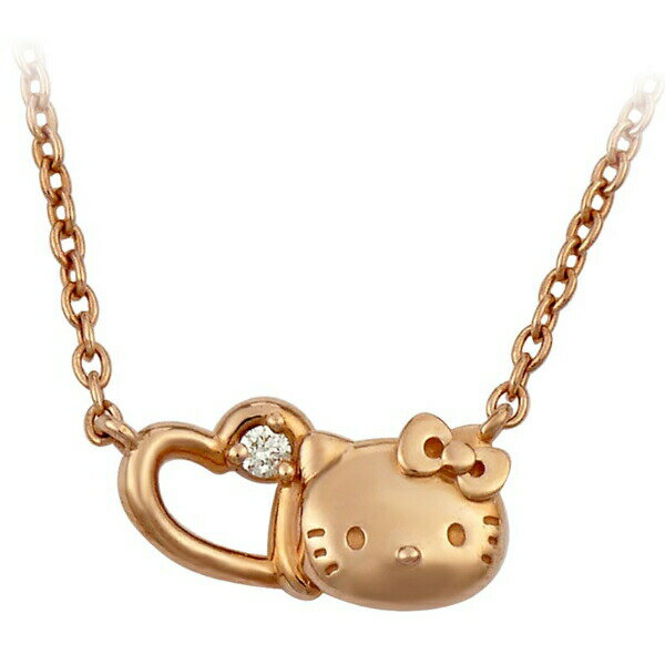サンリオ ハローキティ プチハートネックレス ピンクゴールド アクセサリー 日本製 Sanrio 送料込み