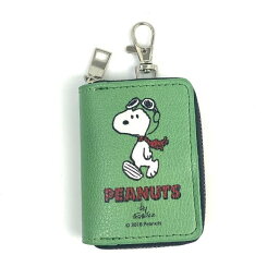 スヌーピー Peanuts スマートキーケース スヌーピー グリーン カー用品 グリーン