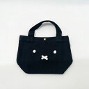ミッフィー miffy ミニトート フェイスブラック バッグ ブラック グッズ
