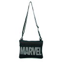 マーベル MARVEL ブラック/ロゴホワイトサコッシュショルダー バッグ