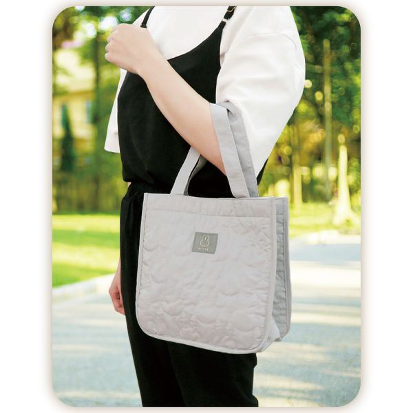 ミッフィー キルティング シリーズ スクエア トートバッグ ピンク バッグ ウィンター