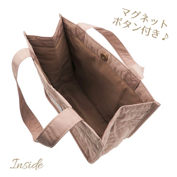 ミッフィー キルティング シリーズ スクエア トートバッグ ピンク バッグ ウィンター