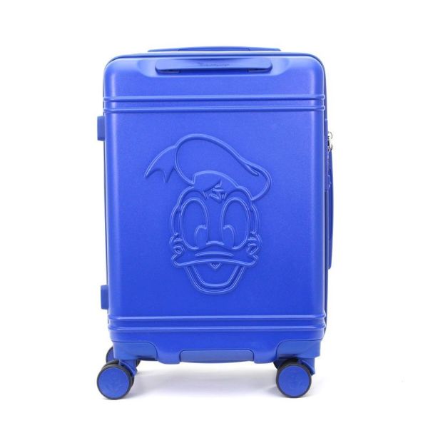 ディズニー ドナルドダック スーツケース フェイス S キャリー ブルー 30L 機内持ち込み 送料込み