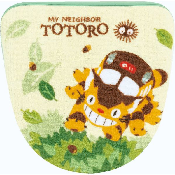 となりのトトロ ネコバス 洗浄フタ なかま フタカバー G グリーン 温水洗浄・暖房便座用 日本製