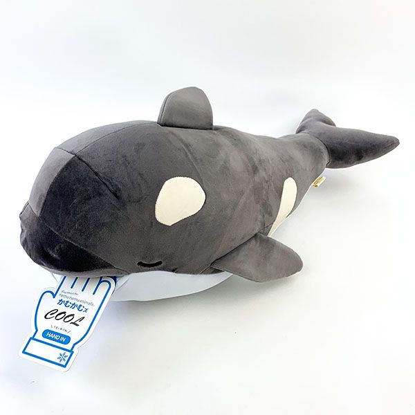 プレミアム ねむねむアニマルズ かむかむズ COOL クール抱きまくら L パパス シャチ ぬいぐるみ ひんやり 冷感 抗菌のサムネイル