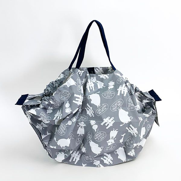 ムーミンシュパットMグレーエコバッグ折りたたみバッグ買い物袋マルシェバッグのサムネイル